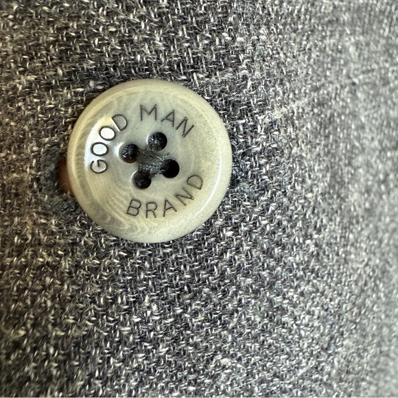 Good Man Brand Men's 2XL Gray Plaid Wool Blend Sport Coat Business Casual - Picture 4 of 13